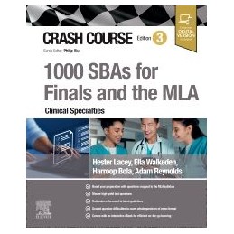 Crash Course 1000 SBAs for Finals and the MLA - Clinical Specialties