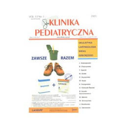 Klinika pediatryczna nr 2005/1 - okulistyka i laryngologia wieku dziecięcego