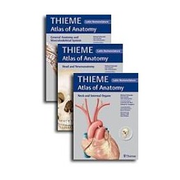 THIEME Atlas of Anatomy Latin Nomencl., 3-volume Hardcover Set